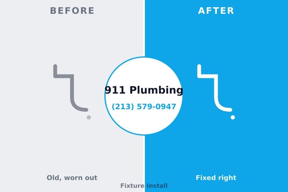 Before and after: plumbing repair Los Chaves, NM